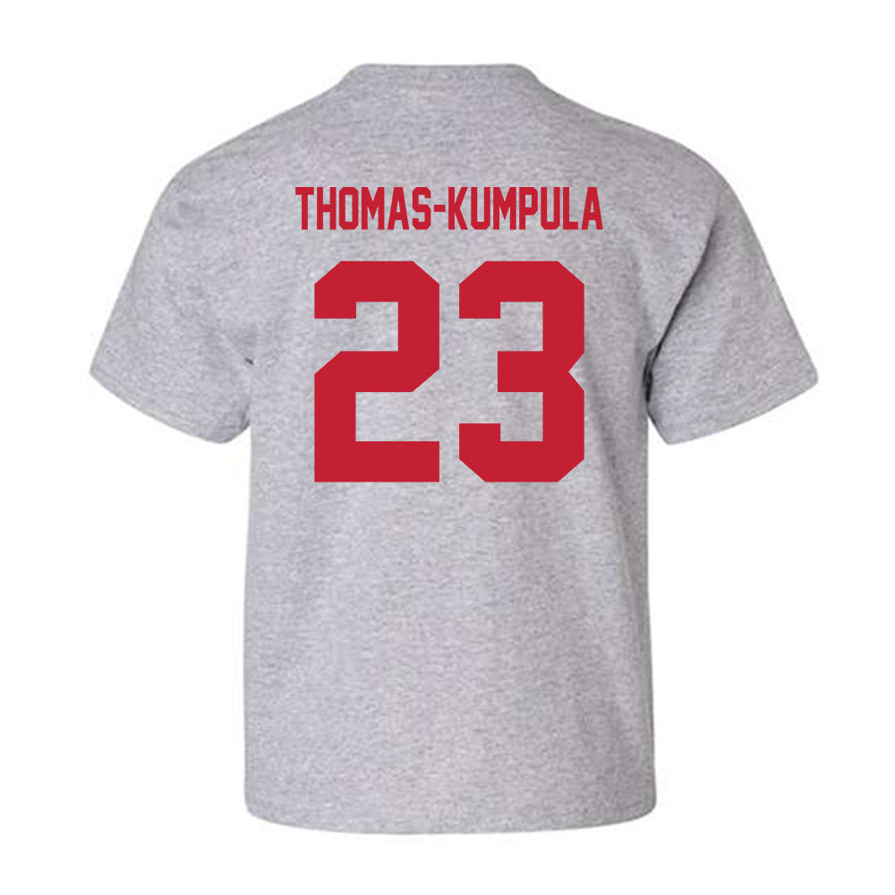 Wisconsin - NCAA Football : Davion Thomas-Kumpula - Classic Shersey Youth T-Shirt-1