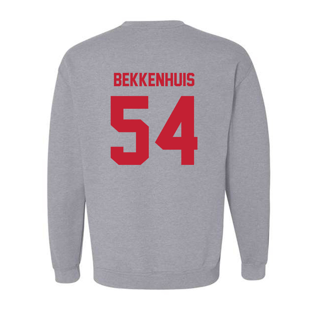 Wisconsin - NCAA Football : Brady Bekkenhuis - Classic Shersey Crewneck Sweatshirt-1