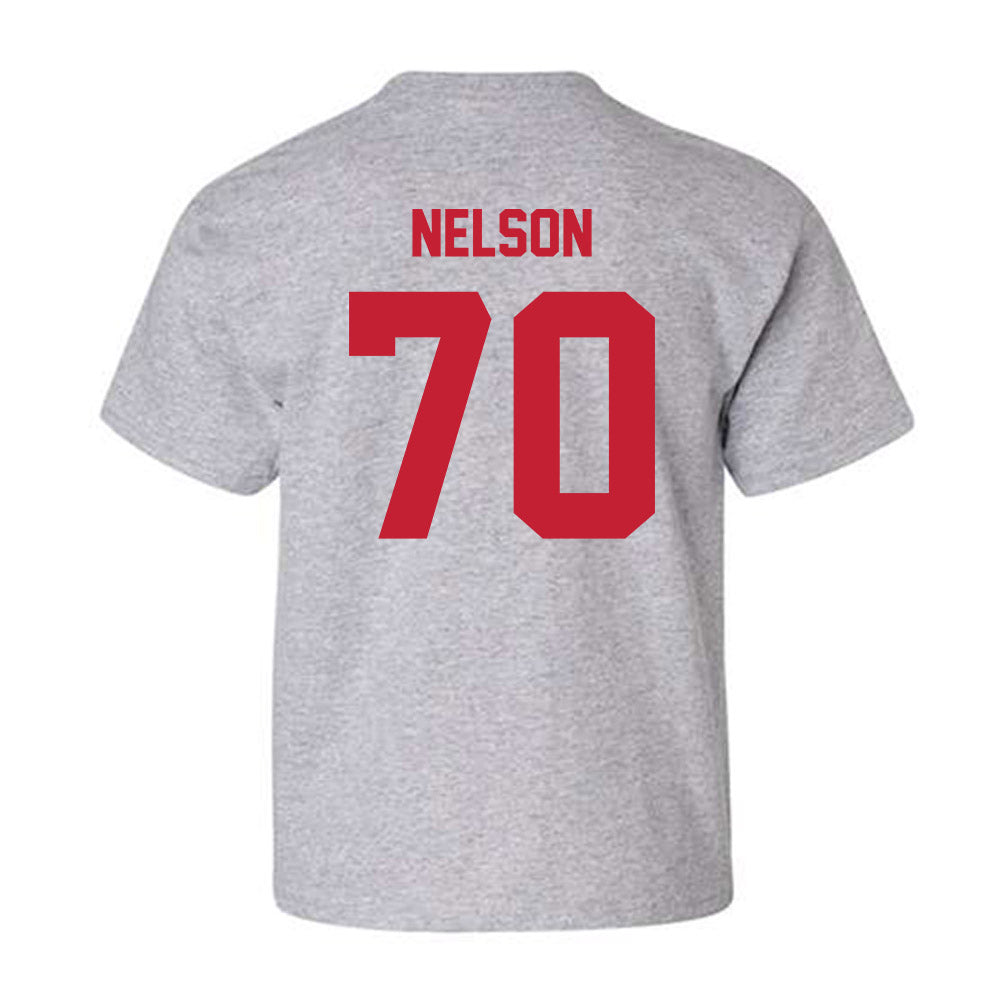 Wisconsin - NCAA Football : Barrett Nelson - Classic Shersey Youth T-Shirt-1