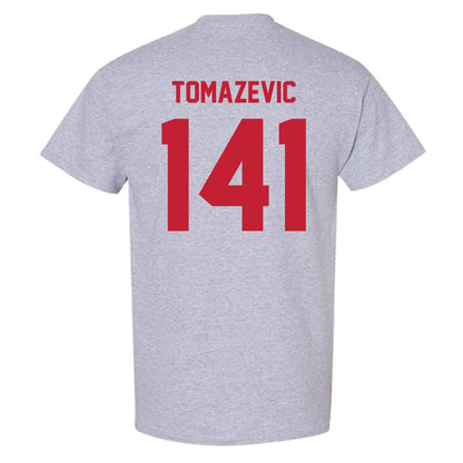 Wisconsin - NCAA Wrestling : Peter Tomazevic - Classic Shersey T-Shirt-1