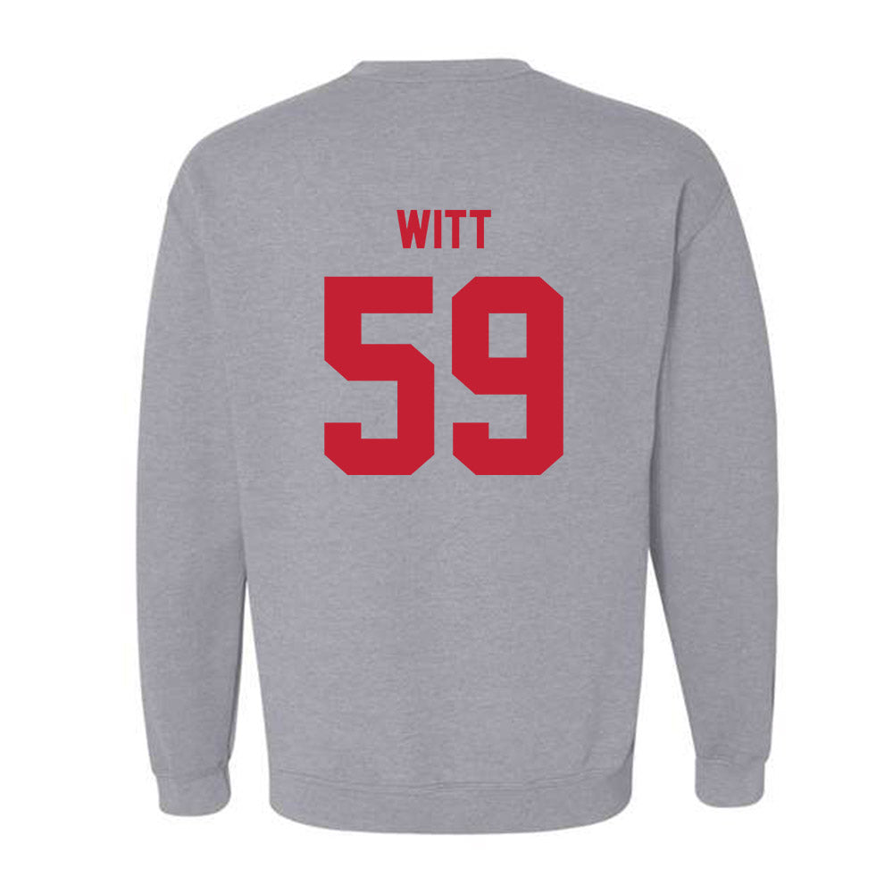 Wisconsin - NCAA Football : Aaron Witt - Classic Shersey Crewneck Sweatshirt-1