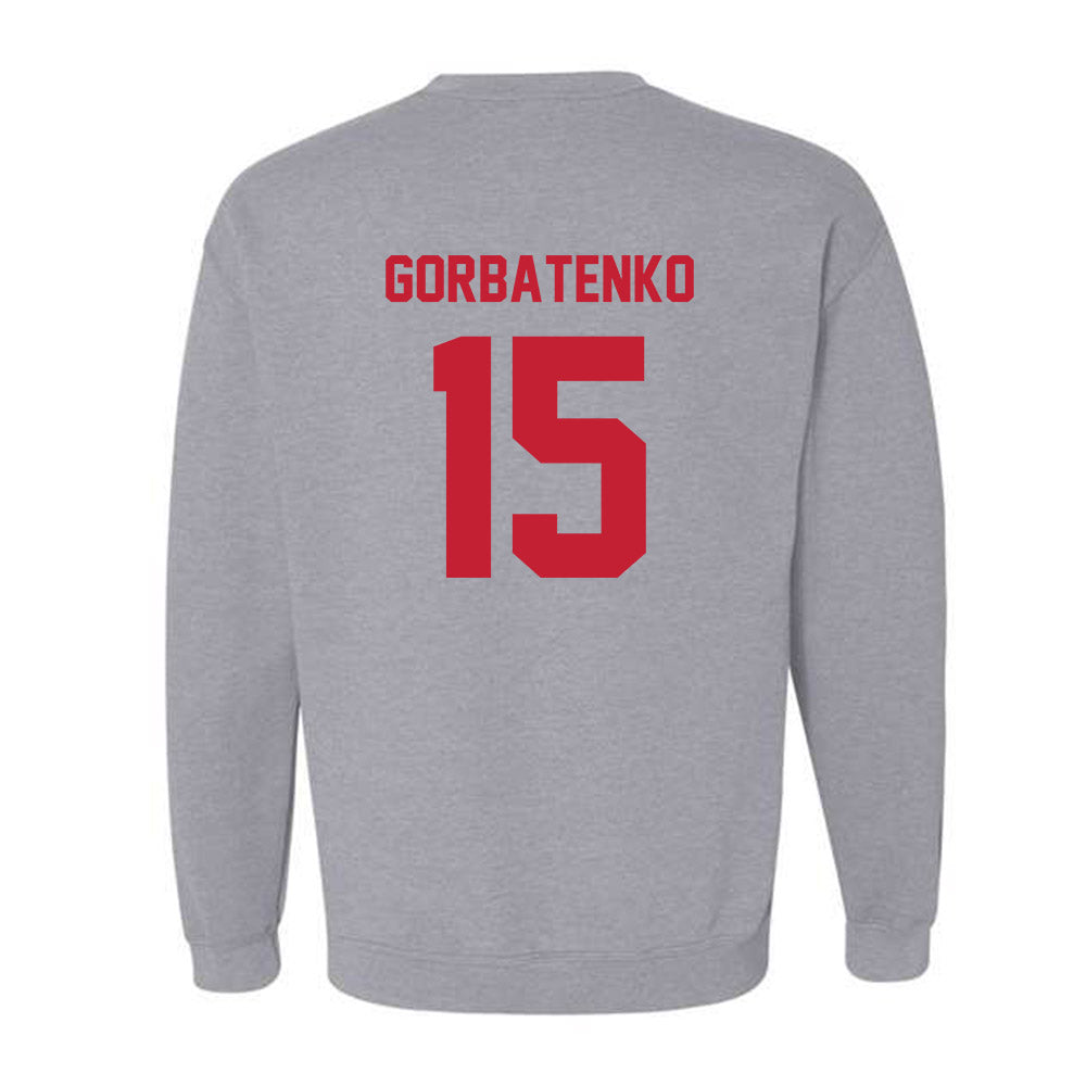 Wisconsin - NCAA Women's Ice Hockey : Nicole Gorbatenko - Classic Shersey Crewneck Sweatshirt-1