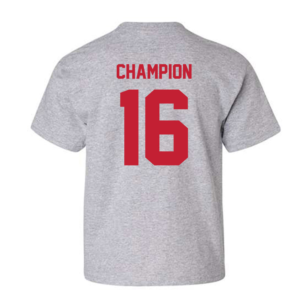 Wisconsin - NCAA Women's Volleyball : Decelise Champion - Classic Shersey Youth T-Shirt-1