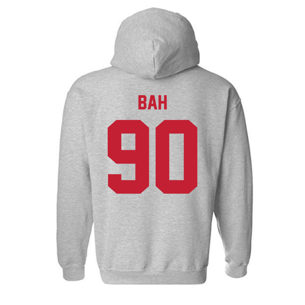 Wisconsin - NCAA Football : Djidjou Bah - Classic Shersey Hooded Sweatshirt-1