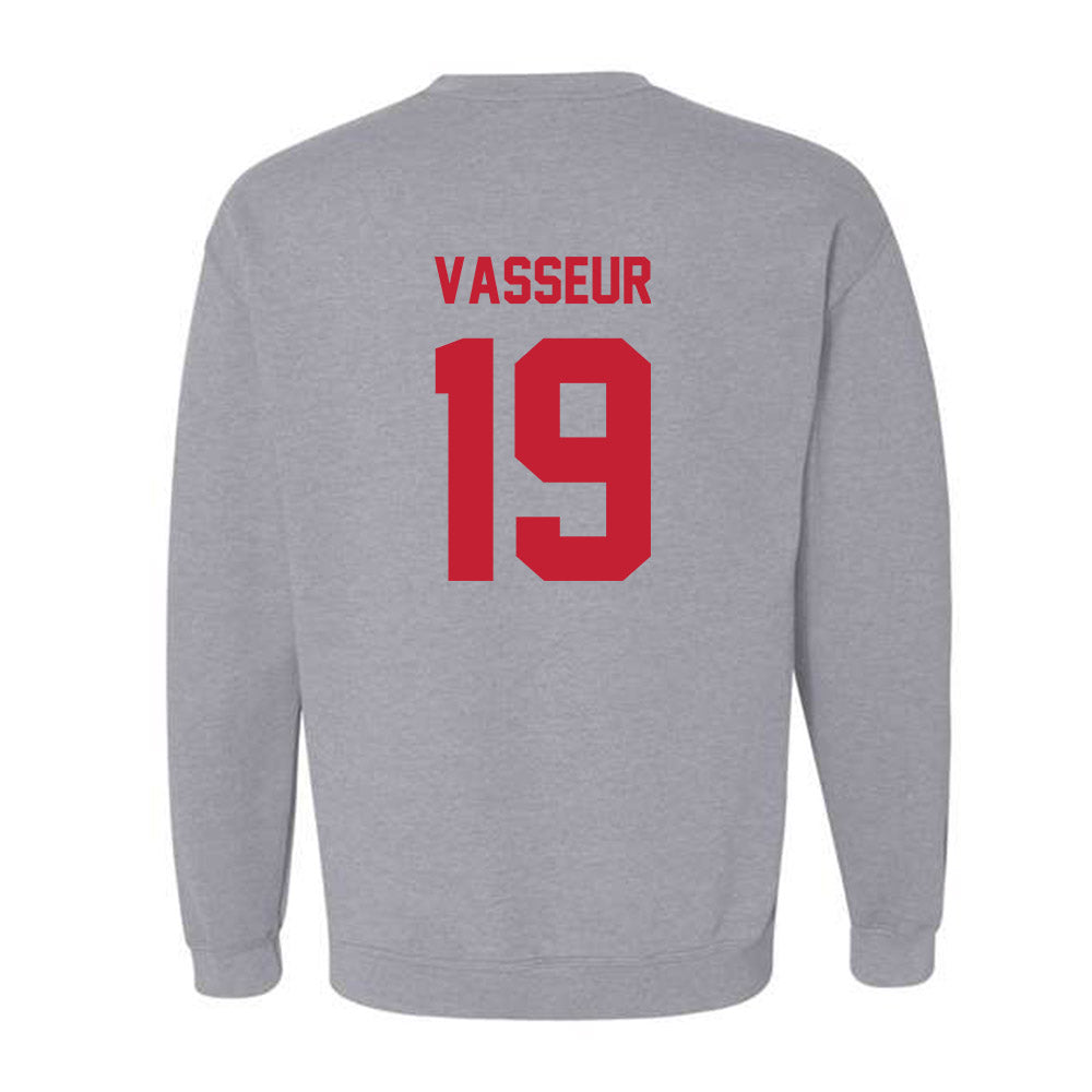 Wisconsin - NCAA Women's Ice Hockey : Bella Vasseur - Classic Shersey Crewneck Sweatshirt-1