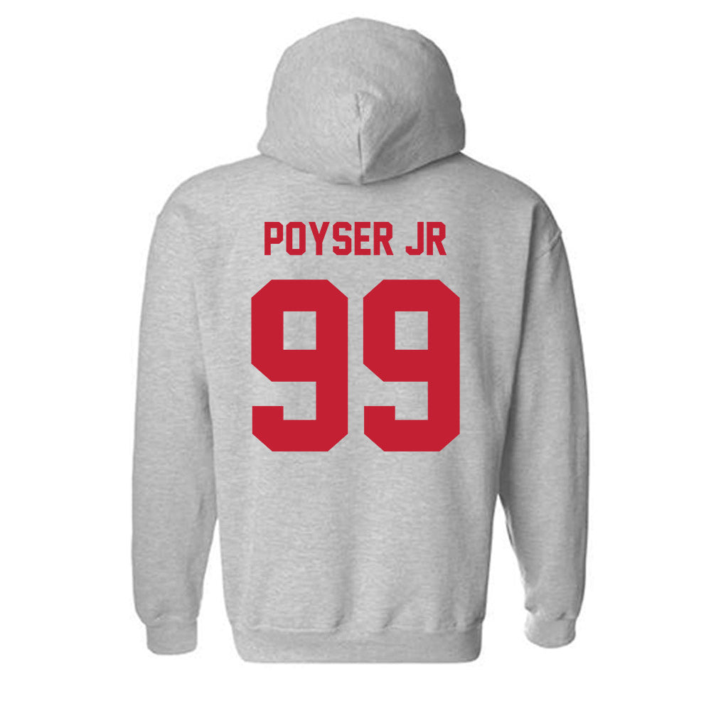 Wisconsin - NCAA Football : Jermaine Poyser Jr - Classic Shersey Hooded Sweatshirt-1