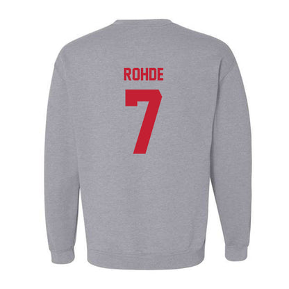 Wisconsin - NCAA Men's Basketball : Andrew Rohde - Classic Shersey Crewneck Sweatshirt-1