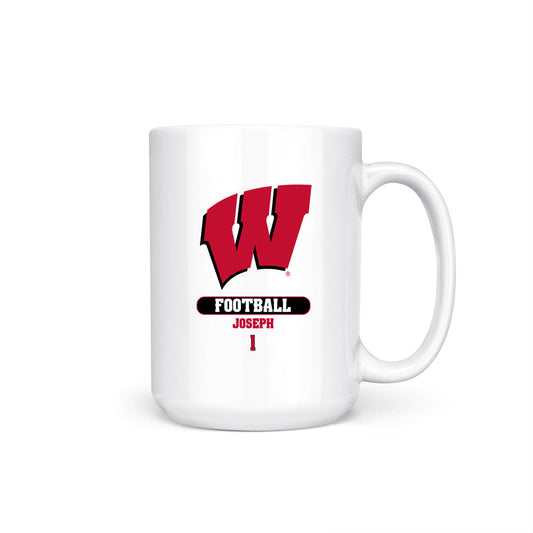 Wisconsin - NCAA Football : Colton Joseph - Coffee Mug-0