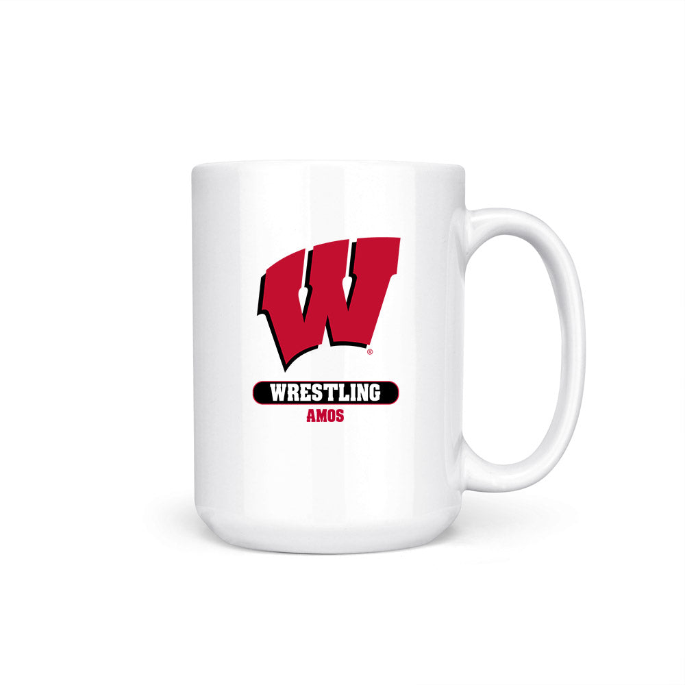 Wisconsin - NCAA Wrestling : Braxton Amos - Coffee Mug-0