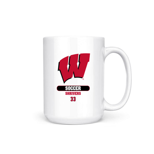 Wisconsin - NCAA Men's Soccer : Luke Shrivers - Coffee Mug-0