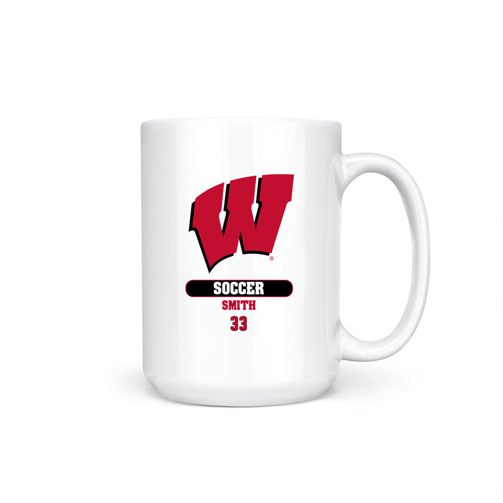 Wisconsin - NCAA Men's Soccer : Charlie Smith - Coffee Mug-0