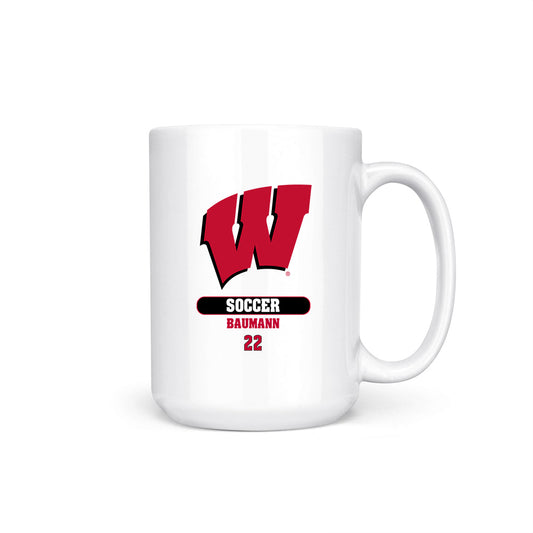 Wisconsin - NCAA Women's Soccer : Jenna Baumann - Coffee Mug-0