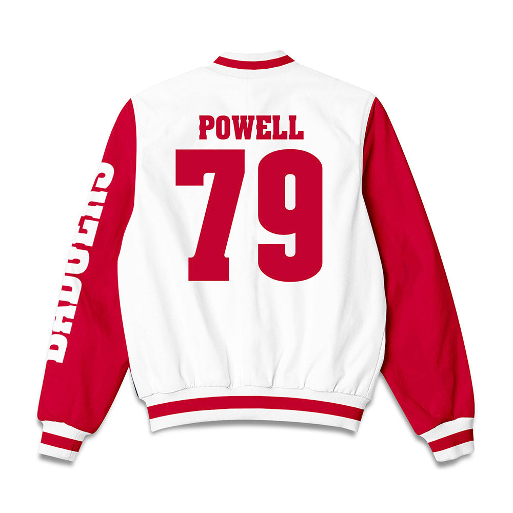 Wisconsin - NCAA Football : Logan Powell - Bomber Jacket-1