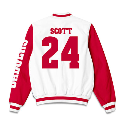 Wisconsin - NCAA Football : Jaimier Scott - Bomber Jacket-1