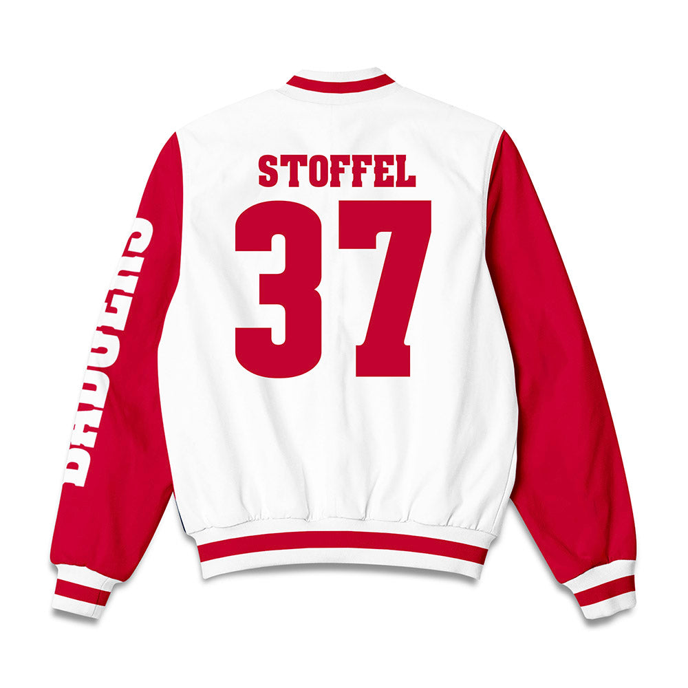 Wisconsin - NCAA Football : Treve Stoffel - Bomber Jacket-1