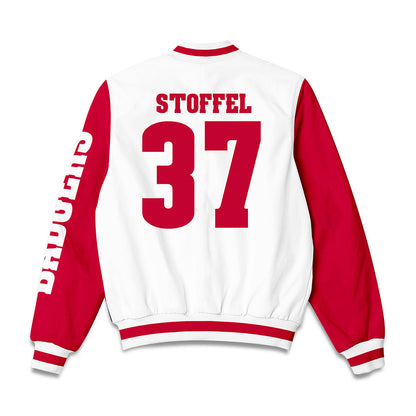 Wisconsin - NCAA Football : Treve Stoffel - Bomber Jacket-1