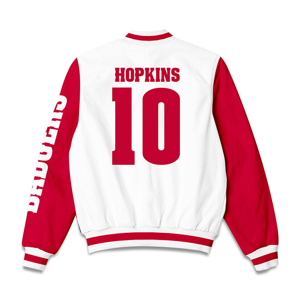 Wisconsin - NCAA Football : Ryan Hopkins - Bomber Jacket-1