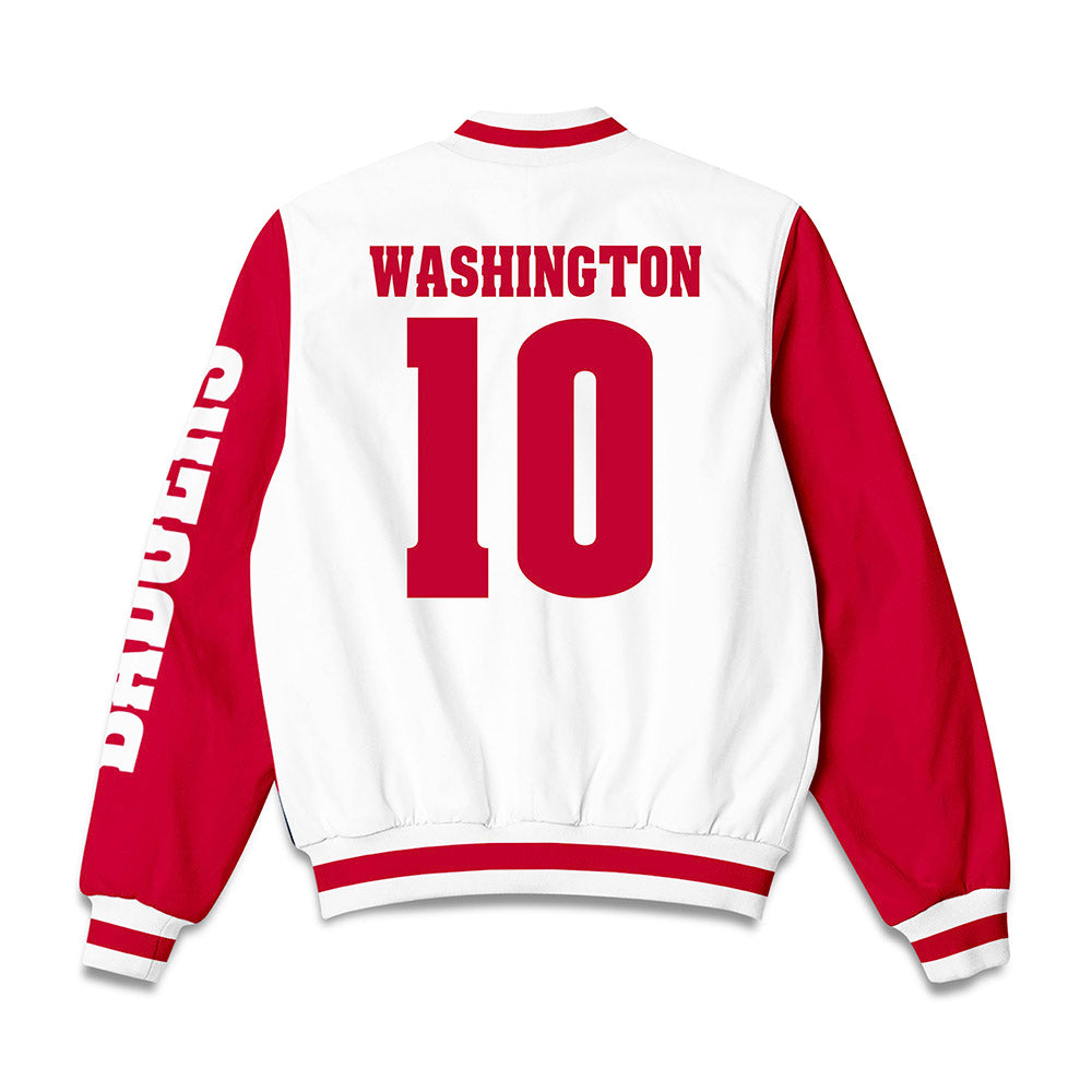 Wisconsin - NCAA Football : Jahmare Washington - Bomber Jacket-1