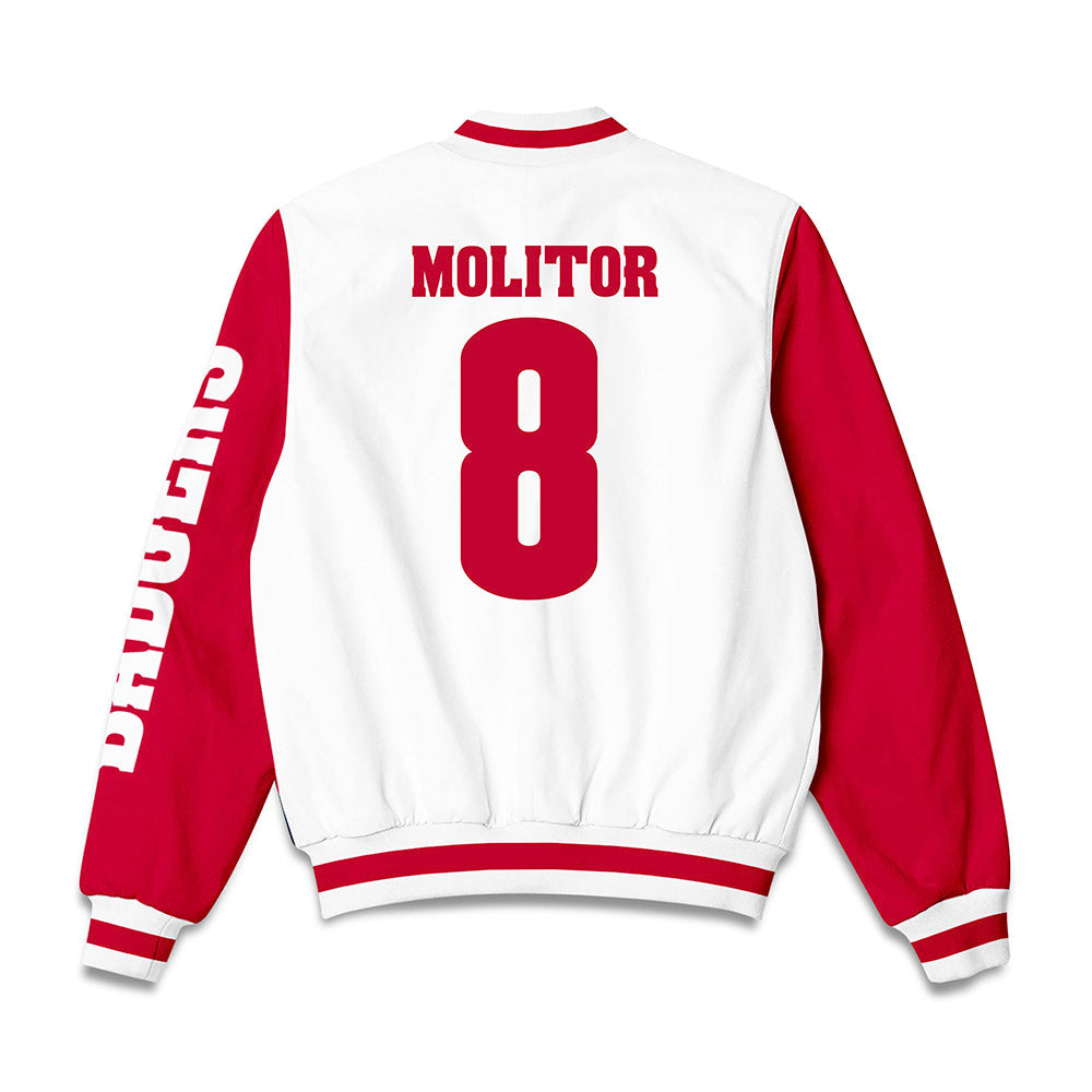 Wisconsin - NCAA Softball : Kylee Molitor - Bomber Jacket-1