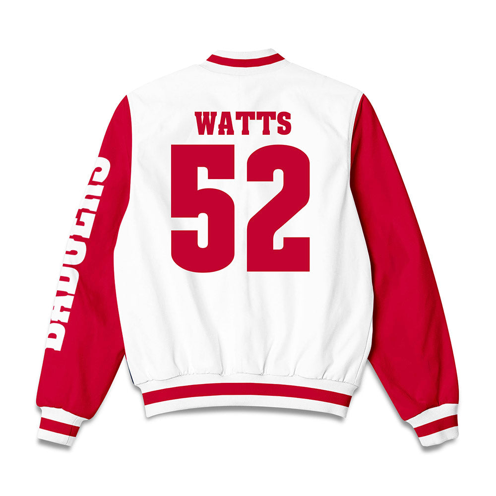 Wisconsin - NCAA Football : Hardy Watts - Bomber Jacket-1
