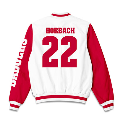 Wisconsin - NCAA Men's Ice Hockey : Jack Horbach - Bomber Jacket-1