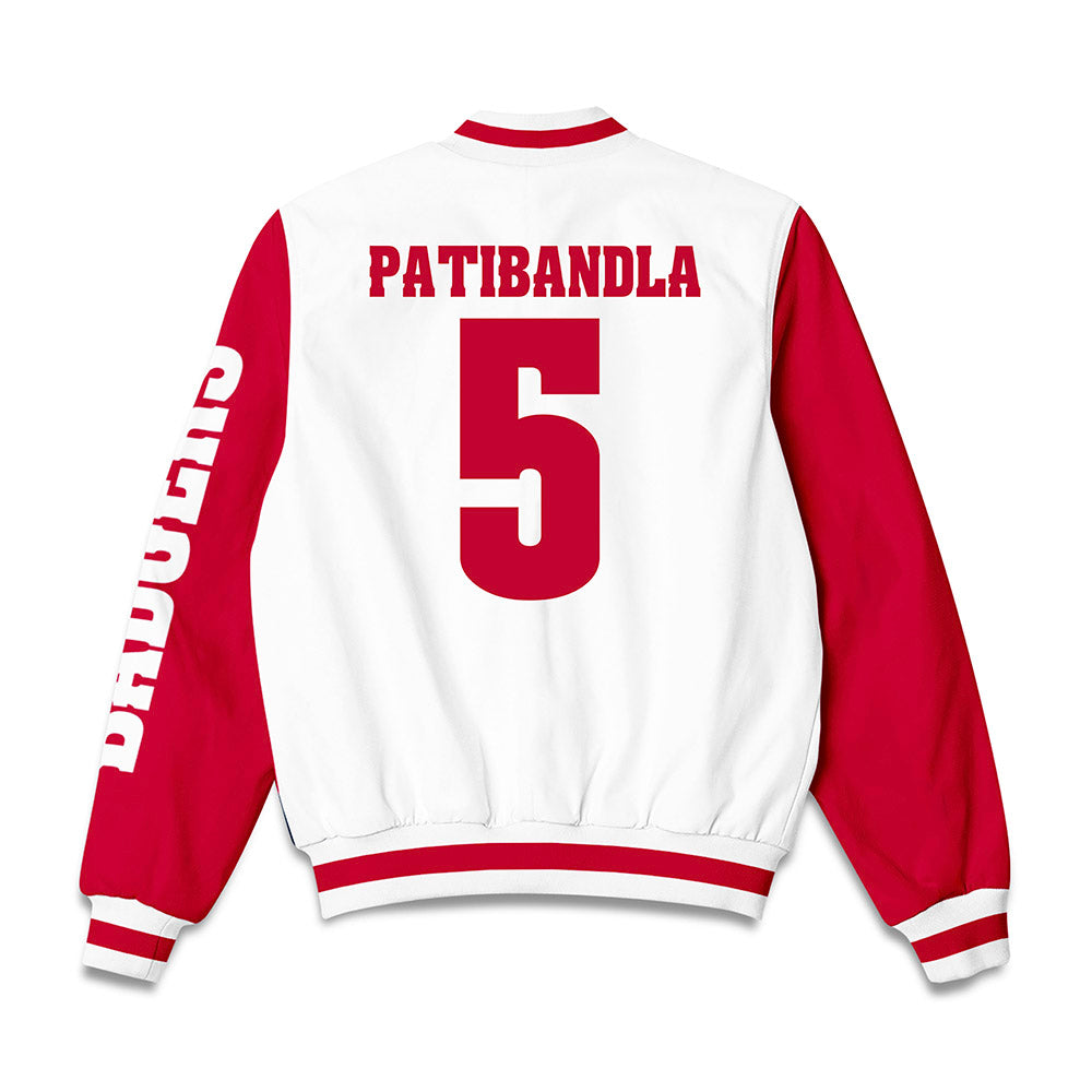 Wisconsin - NCAA Women's Basketball : Leena Patibandla - Bomber Jacket-1