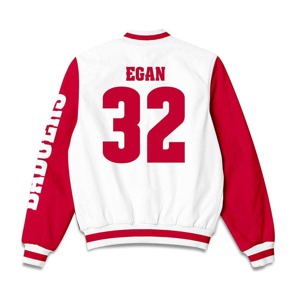 Wisconsin - NCAA Women's Volleyball : Grace Egan - Bomber Jacket-1
