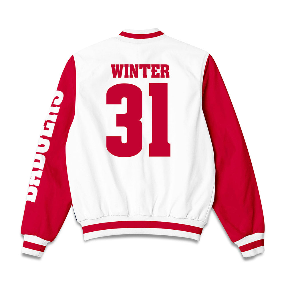 Wisconsin - NCAA Men's Basketball : Nolan Winter - Bomber Jacket-1