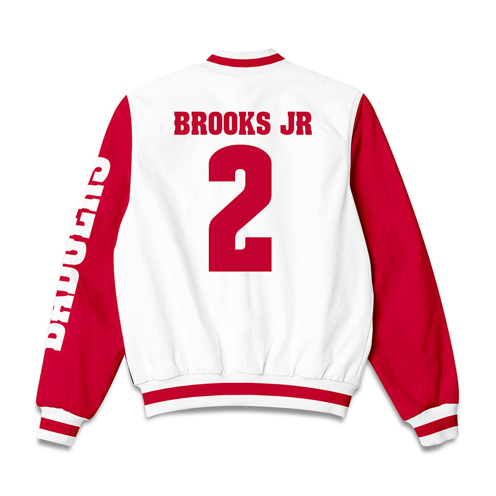 Wisconsin - NCAA Football : Chris Brooks Jr - Bomber Jacket-1