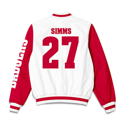 Wisconsin - NCAA Women's Ice Hockey : Kirsten Simms - Bomber Jacket-1