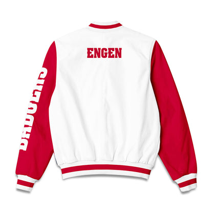 Wisconsin - NCAA Men's Rowing : Nathan Engen - Bomber Jacket-1
