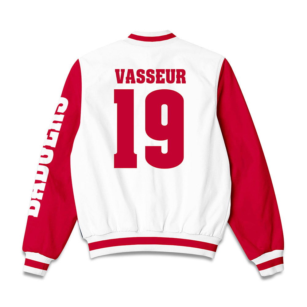 Wisconsin - NCAA Women's Ice Hockey : Bella Vasseur - Bomber Jacket-1
