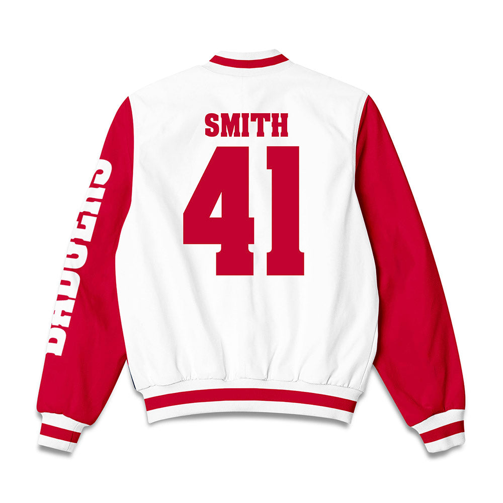 Wisconsin - NCAA Football : McCoy Smith - Bomber Jacket-1