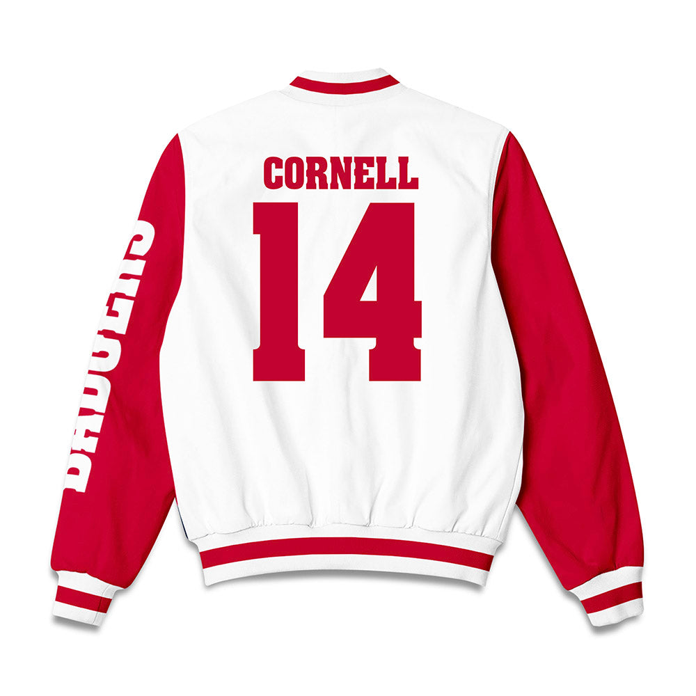 Wisconsin - NCAA Women's Soccer : Megan Cornell - Bomber Jacket-1
