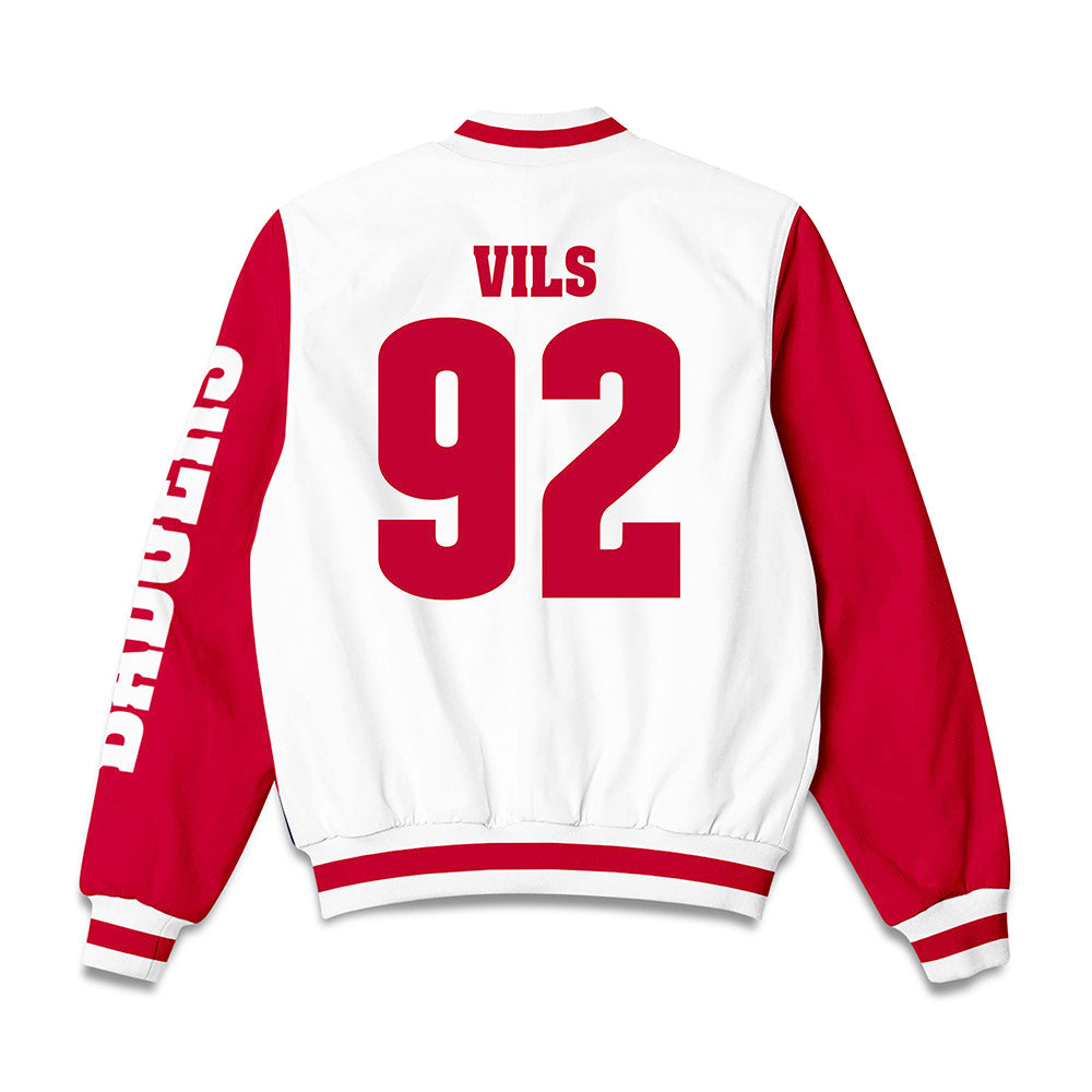 Wisconsin - NCAA Football : Nolan Vils - Bomber Jacket-1