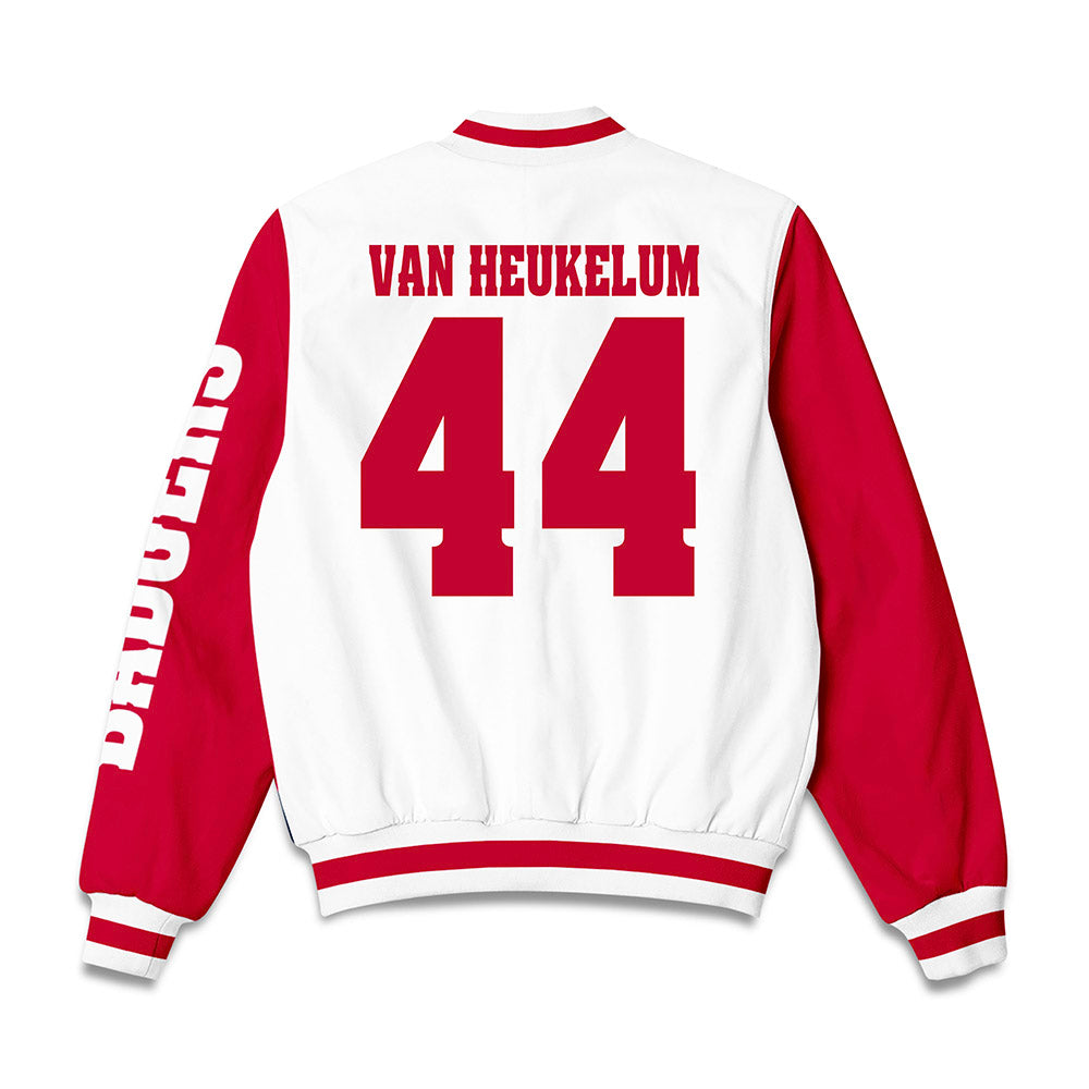 Wisconsin - NCAA Men's Soccer : Luke Van Heukelum - Bomber Jacket-1
