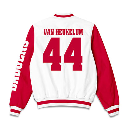Wisconsin - NCAA Men's Soccer : Luke Van Heukelum - Bomber Jacket-1