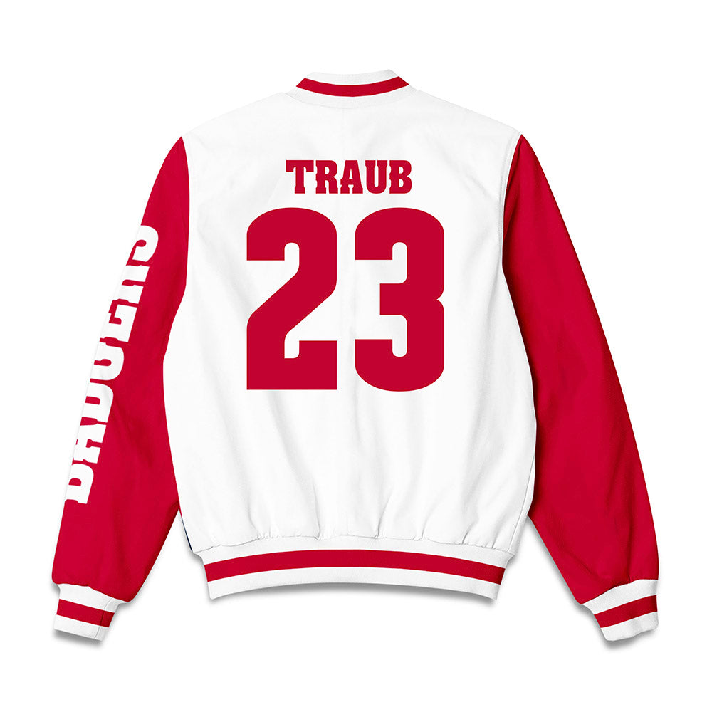 Wisconsin - NCAA Women's Soccer : Izy Traub - Bomber Jacket-1