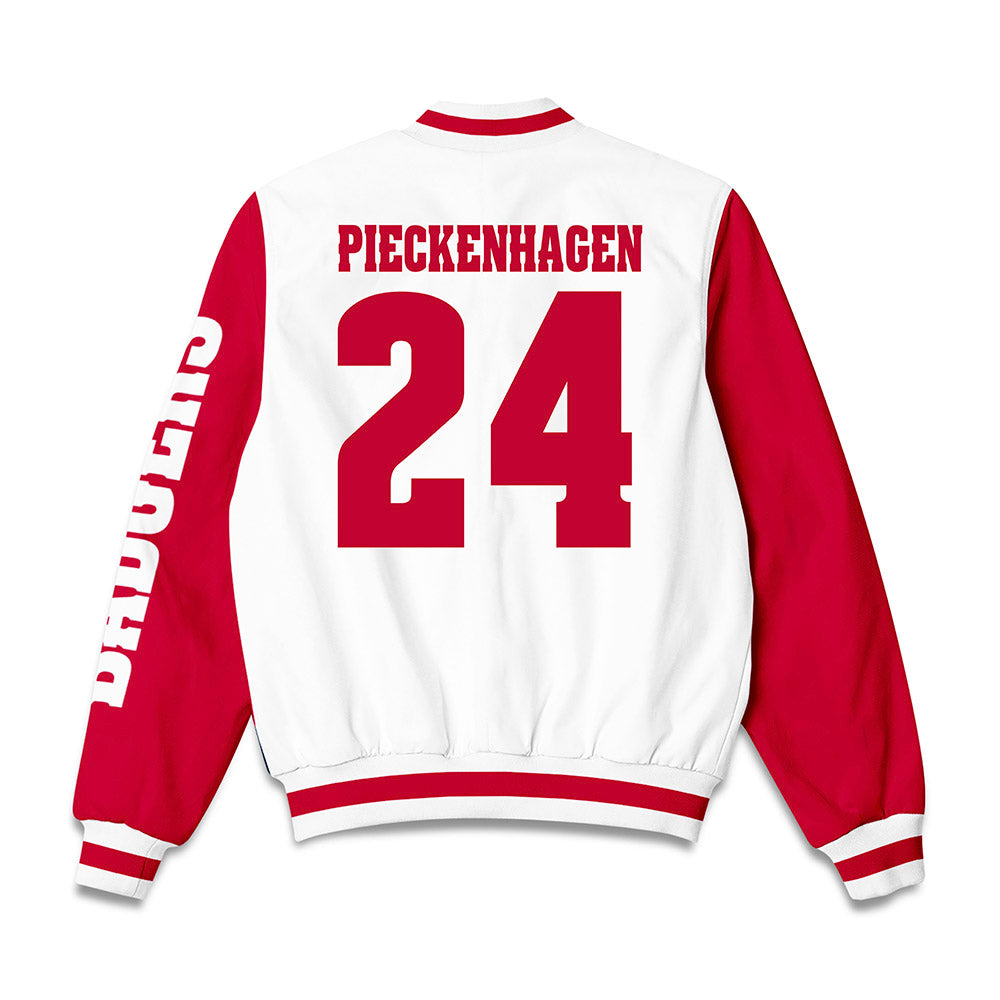 Wisconsin - NCAA Women's Ice Hockey : Charlotte Pieckenhagen - Bomber Jacket-1