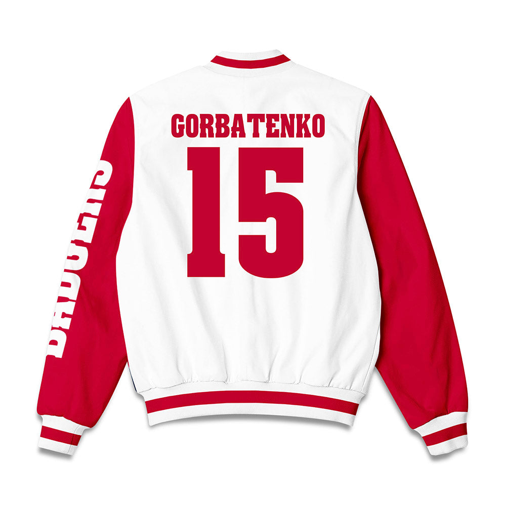 Wisconsin - NCAA Women's Ice Hockey : Nicole Gorbatenko - Bomber Jacket-1