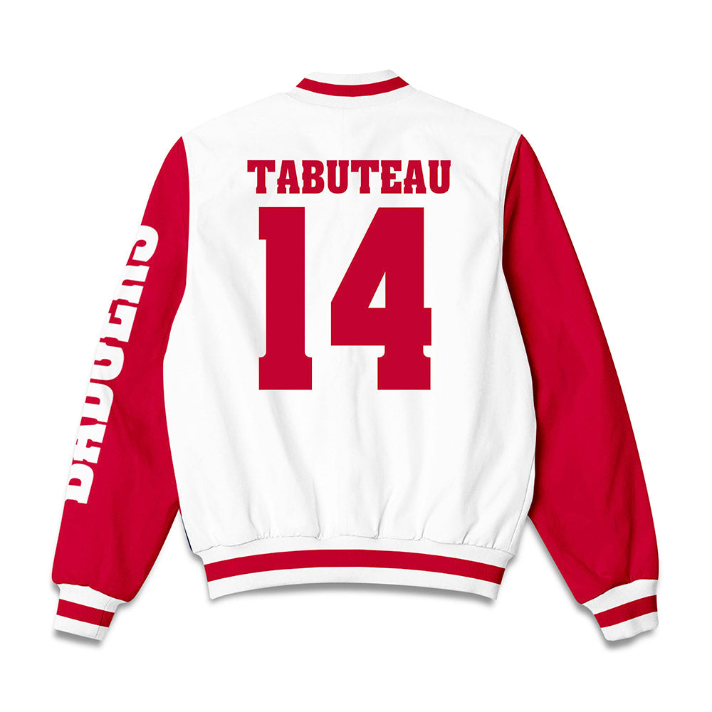 Wisconsin - NCAA Football : Keeyshawn Tabuteau - Bomber Jacket-1