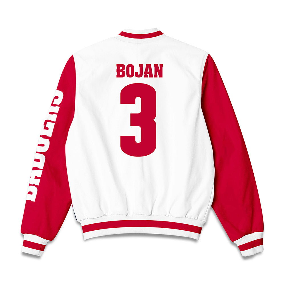 Wisconsin - NCAA Softball : Emily Bojan - Bomber Jacket-1