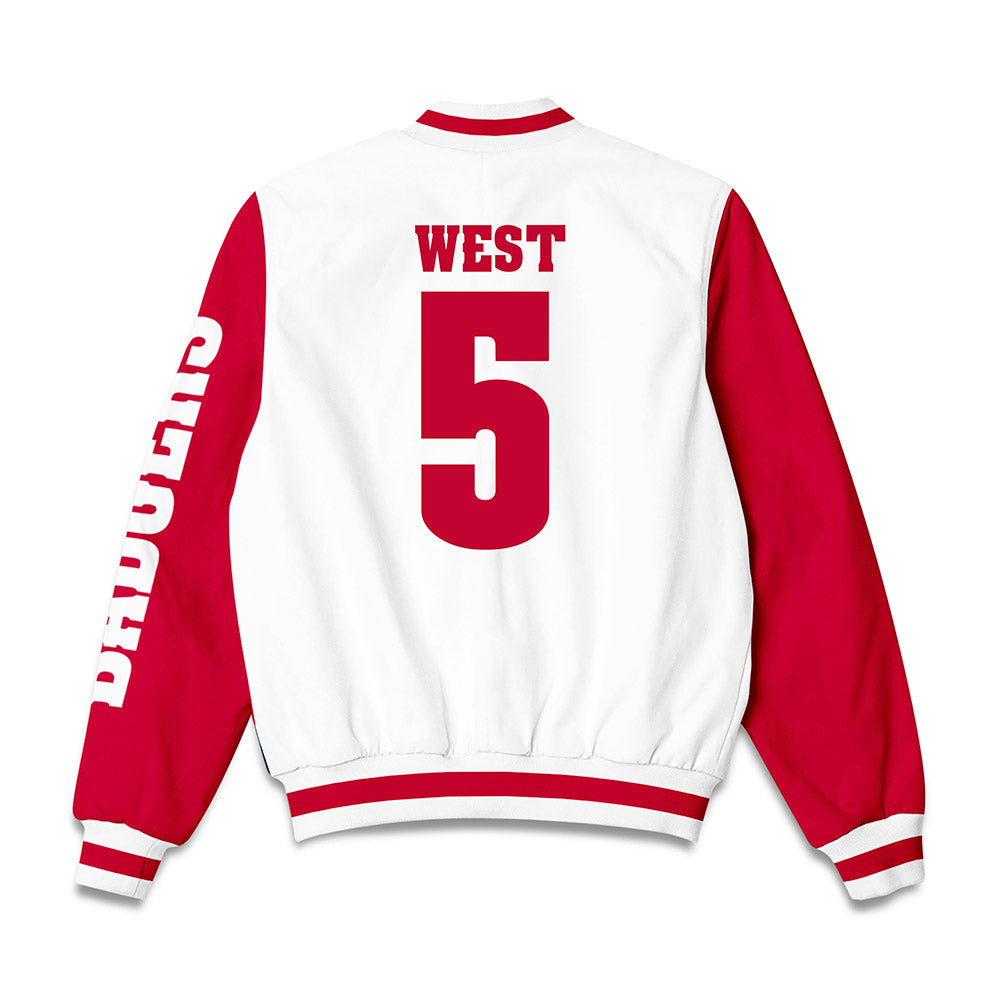 Wisconsin - NCAA Football : Bryce West - Bomber Jacket-1