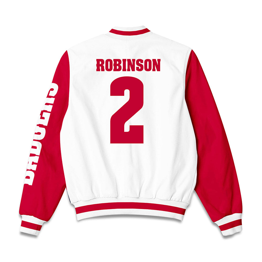 Wisconsin - NCAA Football : Javan Robinson - Bomber Jacket-1