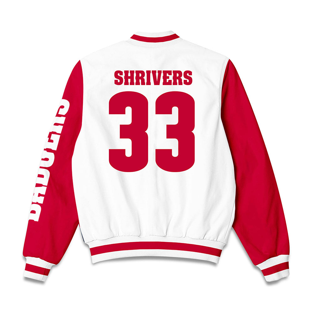 Wisconsin - NCAA Men's Soccer : Luke Shrivers - Bomber Jacket-1
