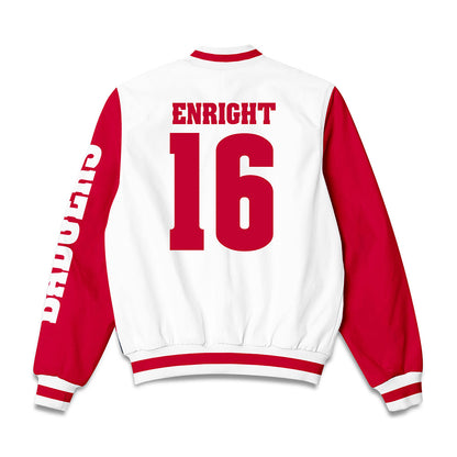 Wisconsin - NCAA Women's Ice Hockey : Claire Enright - Bomber Jacket-1