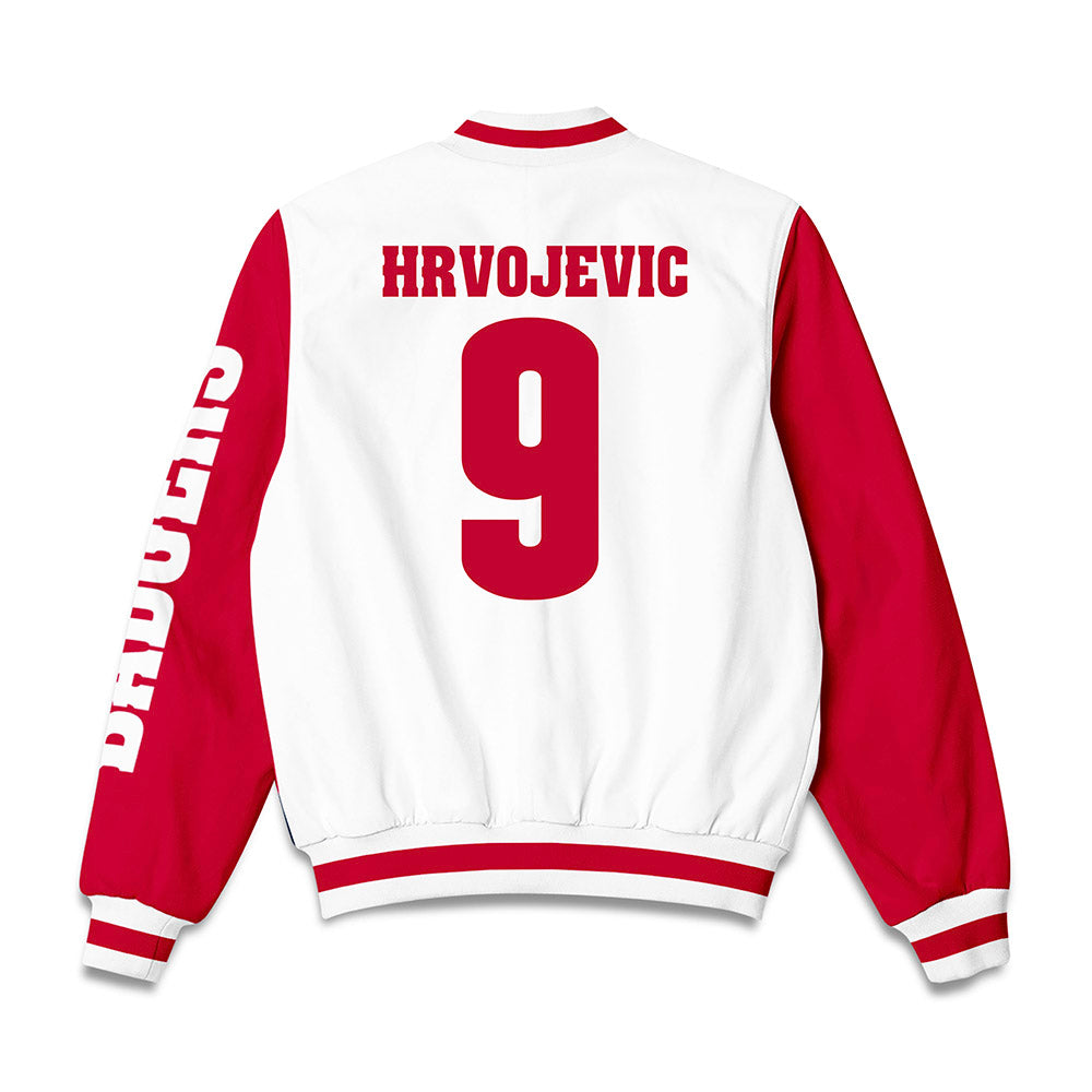 Wisconsin - NCAA Men's Soccer : Markie Hrvojevic - Bomber Jacket-1