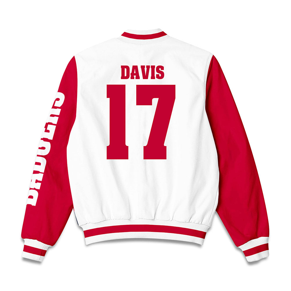 Wisconsin - NCAA Football : Nizyi Davis - Bomber Jacket-1