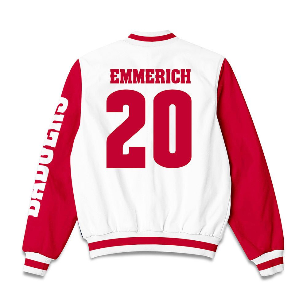 Wisconsin - NCAA Football : Luke Emmerich - Bomber Jacket-1