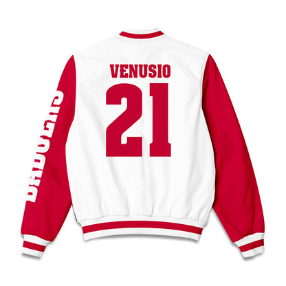 Wisconsin - NCAA Women's Ice Hockey : Emma Venusio - Bomber Jacket-1